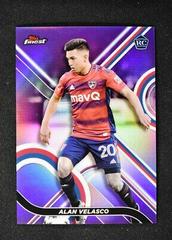 Alan Velasco [Purple] #33 Soccer Cards 2022 Finest MLS Prices