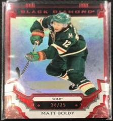 Matt Boldy [Red] #BDB-BO Hockey Cards 2023 Upper Deck Black Diamond Prices