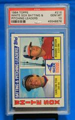 White Sox Batting & [Pitching Leaders] Baseball Cards 1984 Topps Prices