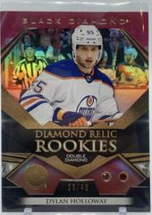 Dylan Holloway [Relics Ruby ] #BDR-DH Hockey Cards 2022 Upper Deck Black Diamond Prices