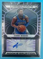 Aaron Wiggins [Purple] #RES-AAW Basketball Cards 2021 Panini Obsidian Rookie Eruption Signatures Prices