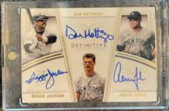 Reggie Jackson, Don Mattingly, Aaron Judge Baseball Cards 2022 Topps Definitive Trios Autographs Prices