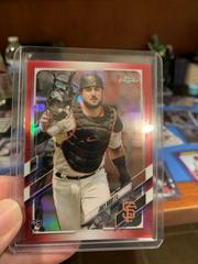 Joey Bart [Red Refractor] #109 Baseball Cards 2021 Topps Chrome Prices