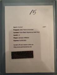 Jameson Williams [Signature Gold Vinyl] #PB-13 Football Cards 2022 Panini Chronicles Prizm Black Prices