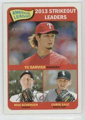 Chris Sale, Max Scherzer, YU Darvish #11 Baseball Cards 2014 Topps Heritage Prices
