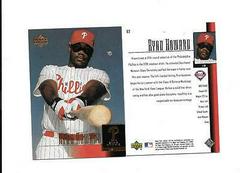 Ryan Howard Baseball Cards 2001 Upper Deck Prospect Premieres Prices