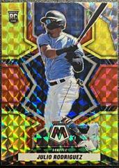 Julio Rodriguez [Choice Peacock] #274 Baseball Cards 2022 Panini Mosaic Prices