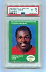 Christian Okoye [Ad on Back] #6 Football Cards 1990 British Petroleum Prices