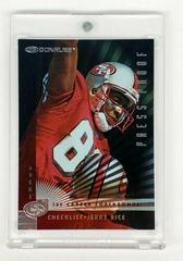Jerry Rice #230 Football Cards 1997 Panini Donruss Prices