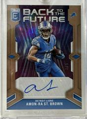 Amon Ra St. Brown [Gold] #BFS-AS Football Cards 2023 Panini Donruss Elite Back to the Future Signatures Prices