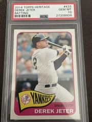 Derek Jeter [Batting] #433 Baseball Cards 2014 Topps Heritage Prices