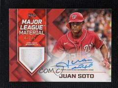 Juan Soto [Red] #MLMA-JS Baseball Cards 2022 Topps Major League Material Autographs Prices
