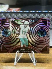 Jaylen Waddle [Red Electric Etch] #19 Football Cards 2023 Panini Obsidian Tunnel Vision Prices