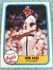Don Aase #286 Baseball Cards 1981 Fleer Prices