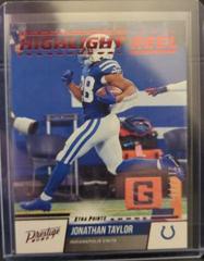 Jonathan Taylor [Red] Football Cards 2022 Panini Prestige Highlight Reel Prices