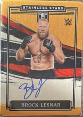 Brock Lesnar [Gold] Wrestling Cards 2022 Panini Impeccable WWE Stainless Stars Autographs Prices