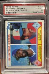 Batting Leaders [W. Wilson, A. Oliver] Baseball Cards 1983 Topps Prices