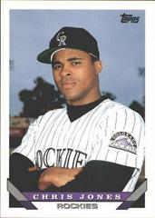 Chris Jones #102T Baseball Cards 1993 Topps Traded Prices