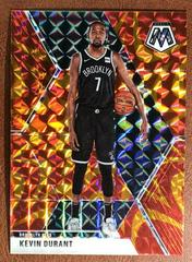 Kevin Durant [Reactive Orange] #1 Basketball Cards 2019 Panini Mosaic Prices