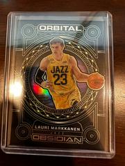 Lauri Markkanen [Yellow] #12 Basketball Cards 2022 Panini Obsidian Orbital Prices
