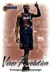 Vince Carter #1VR Basketball Cards 2000 Fleer Game Time Vince and the Revolution Prices