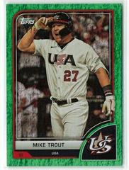 Mike Trout [Green Sparkle] Baseball Cards 2023 Topps World Classic Prices