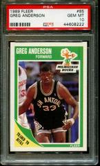 Greg Anderson #85 Basketball Cards 1989 Fleer Prices