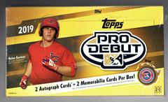 Hobby Box Baseball Cards 2019 Topps Pro Debut Prices