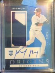 Keibert Ruiz [Blue] Baseball Cards 2021 Panini Chronicles Origins Rookie Jumbo Material Autographs Prices