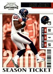 Andre Johnson #37 Football Cards 2006 Playoff Contenders Prices
