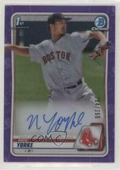 Nick Yorke [Purple Refractor] #CDA-NY Baseball Cards 2020 Bowman Draft Picks Chrome Autographs Prices