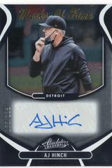 AJ Hinch Baseball Cards 2022 Panini Absolute Marks of Fame Autographs Prices