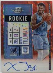 Xavier Tillman [Autograph Red Wave] #103V Basketball Cards 2020 Panini Contenders Optic Prices