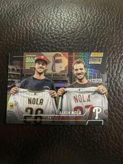 Aaron Nola [Gold] #284 Baseball Cards 2022 Stadium Club Chrome Prices