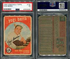Yogi Berra Baseball Cards 1959 Venezuela Topps Prices