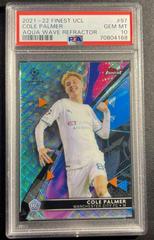 Cole Palmer [Aqua] #97 Soccer Cards 2021 Topps Finest UEFA Champions League Prices