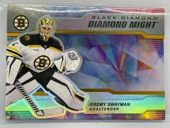 Jeremy Swayman Hockey Cards 2022 Upper Deck Black Diamond Might Prices