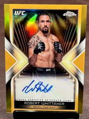 Robert Whittaker [Gold Refractor] #MEA-RWH Ufc Cards 2024 Topps Chrome UFC Main Event Autograph Prices