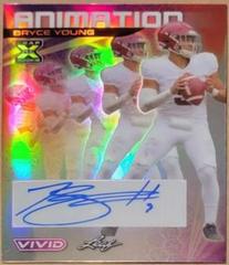 Bryce Young #A-BY1 Football Cards 2023 Leaf Vivid Autographs Animation Prices