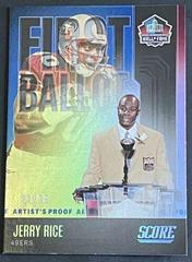 Jerry Rice [Artist's Proof] Football Cards 2022 Panini Score First Ballot Prices