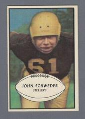 John Schweder Football Cards 1953 Bowman Prices