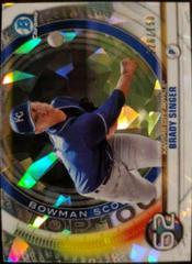 Brady Singer [Atomic Refractor] #BTP62 Baseball Cards 2020 Bowman Chrome Scouts' Top 100 Prices