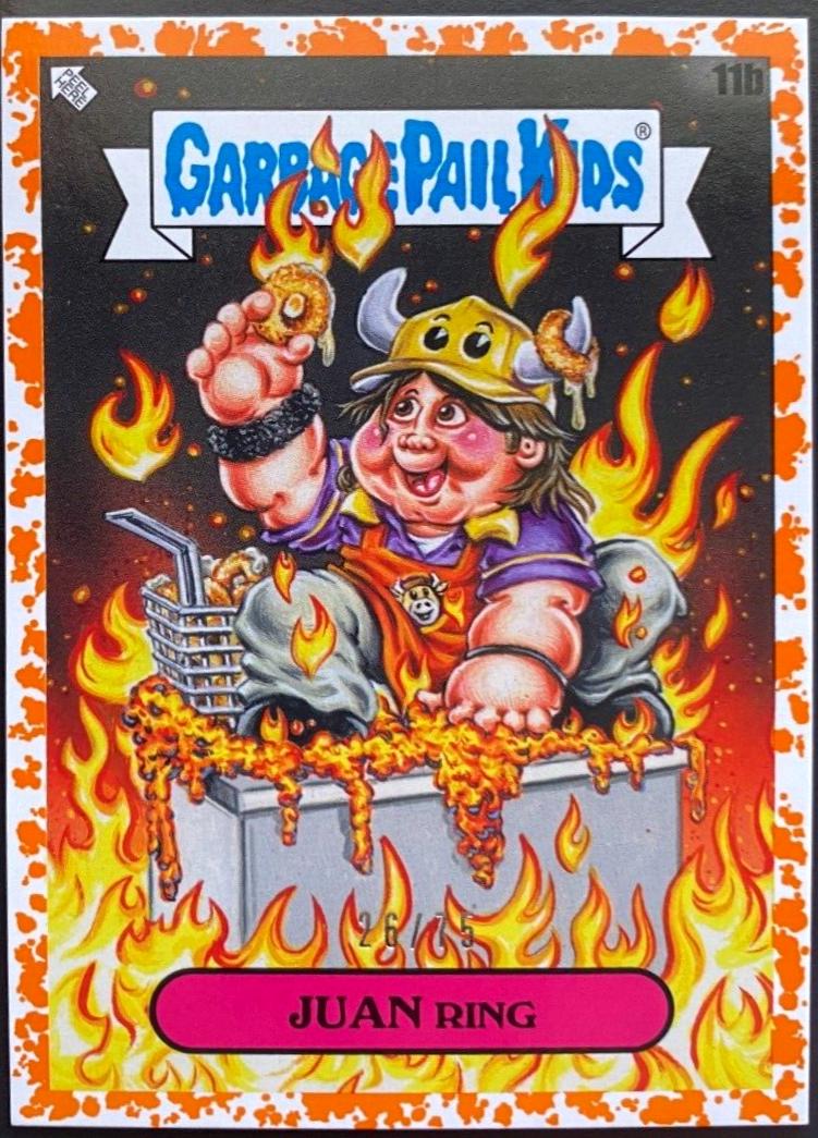 JUAN Ring [Orange] #11b Garbage Pail Kids X View Askew