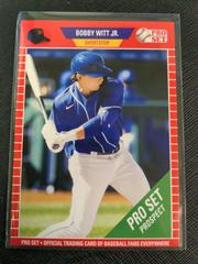 Bobby Witt Jr. [Red] Baseball Cards 2021 Pro Set Prices