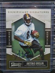 Antonio Brown [Significant Signatures Platinum] Football Cards 2010 Panini Classics Prices