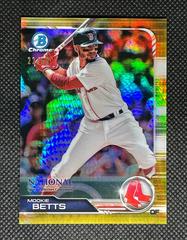 Mookie Betts [Gold Refractor] #BNR-MB Baseball Cards 2019 Bowman Chrome National Convention Prices
