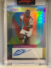 Brian Brobbey [Gray] Soccer Cards 2022 Leaf Vivid Autographs Prices