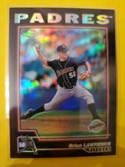 Brian Lawrence [Gold Refractor] #184 Baseball Cards 2004 Topps Chrome Prices