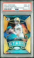 Aaron Rodgers [Gold] #CS-23 Football Cards 2021 Panini Certified Stars Prices