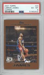 LeBron James [Copper] #23 Basketball Cards 2007 Topps Prices